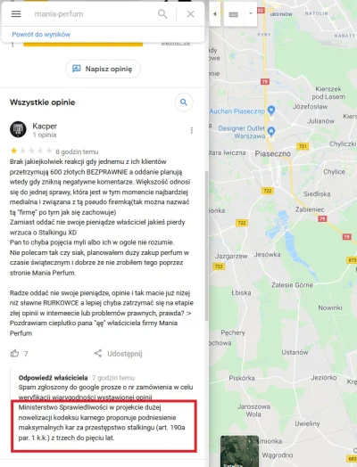 Javorsky - Wszedłem z ciekawości w opinie google firmy: Mania Perfum, chcąc poczytać ...