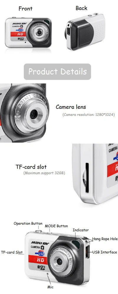konto_zielonki - Mini kamera HD za 3.49$ z kuponem ECY03T - Dresslily

Description:...