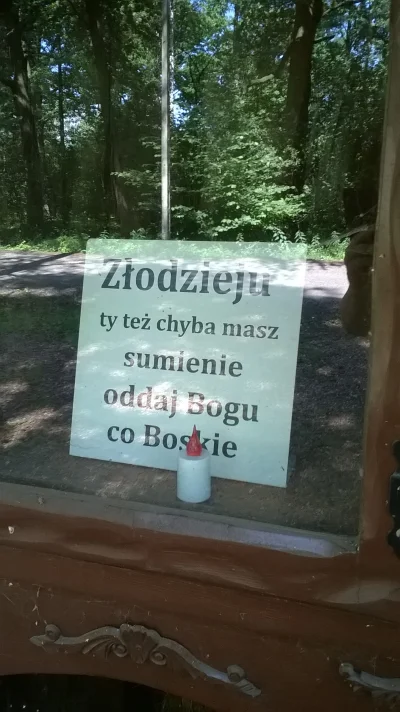 Pan_Buk - W Goczałkowicach kilka miesięcy temu okradziono kapliczkę, gdzie stała figu...