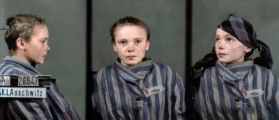 P.....o - Zdjęcie przedstawia 14-letnią Czesławę Kwokę, która trafiła do obozu Auschw...