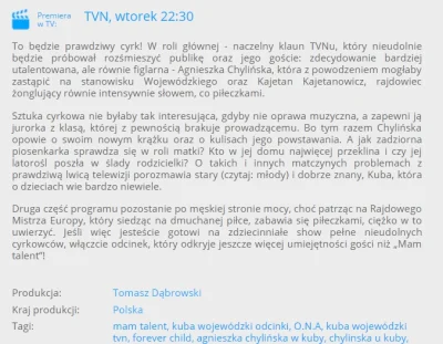 Wirtuoz - Gdyby się ogarnęli i zmienili opis. "Naczelny klaun TVNu" - w punkt.
