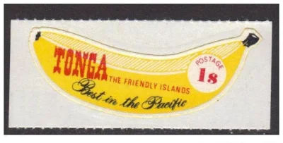 m.....3 - W 1969r. Wyspy Tonga spróbowały zabłysnąć znaczkami bez perforacji 
w kszt...
