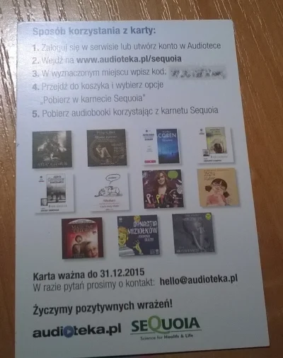 kwejk - Szybkie #rozdajo - karnet na 2 audiobooki, losowanie 23.