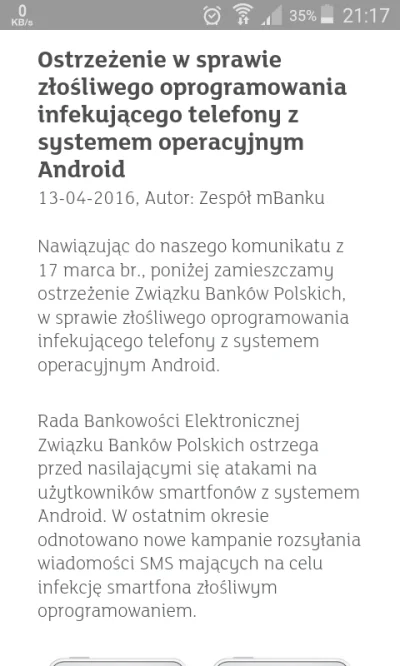 wojtasu - #mbank #atakujo ##!$%@? #android
https://www.mbank.pl/informacje-dla-klient...
