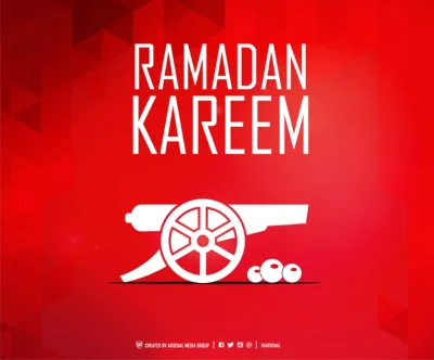 Credoutintelligam - Arsenal FC życzy swoim muzułmańskim fanom dobrego ramadanu, logo ...