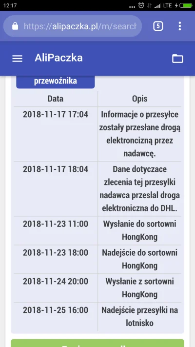 Admof - @Admof: Teraz coś się ruszyło, paczka ma statusy również z sortowni i teraz p...