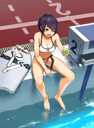 Czokolad - #randomanimeshit #kantaicollection #kancolle #tenryuu #swimsuit