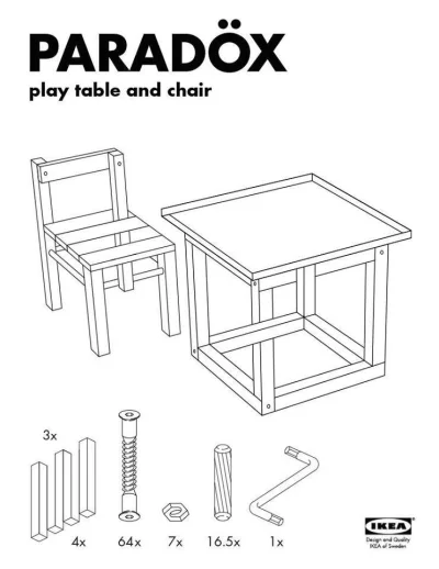 chaindenim - Niepolecam #ikea - kupiłem stół z krzesłami i nie mogę złożyć ( ͡° ʖ̯ ͡°...