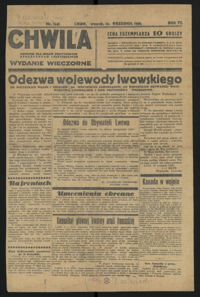 takitamktos - 12 września 1939 roku.

Pierwsze oddziały niemieckie atakują Lwów.

...