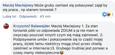 Chacha - Co jak co, ale prezes MPK wie jak odpowiadać na głupkowate komentarze na fb,...