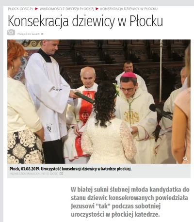 saakaszi - > W białej sukni ślubnej młoda kandydatka do stanu dziewic konsekrowanych ...
