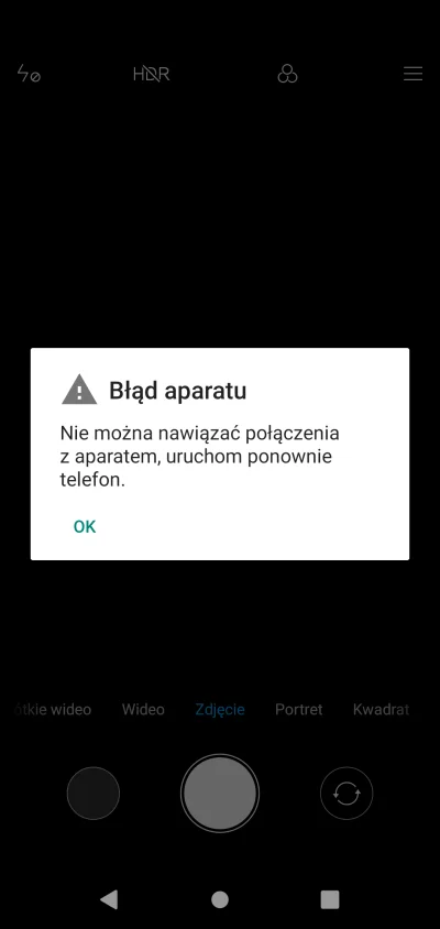 BigBlackSausage - Po aktualizacji na android 9, nie działa aparat. Xiaomi mi a2 lite....
