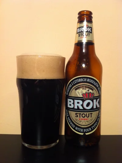 pogop - Brok Stout zacne i niedrogie ciemne piwko z Koszalina. w smaku bardzo przyzwo...