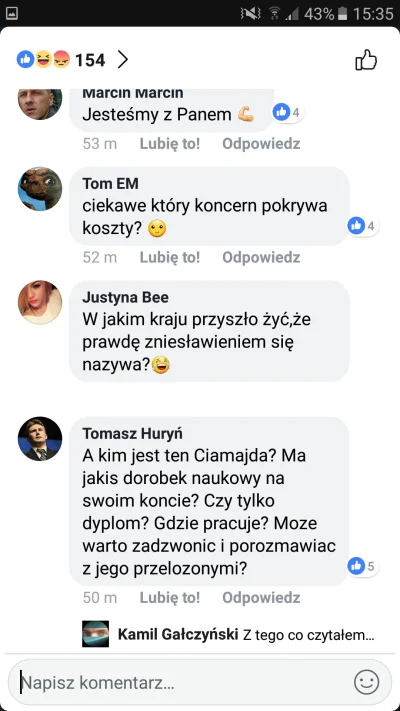 Stachuaktoprzytelefonie - Poziom nienawiści i argumentacji zwolenników Zięby jest prz...