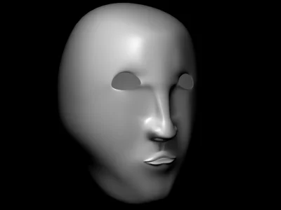 L24D - Moja pierwsza próba w modelowaniu ludzkiej twarzy. Możecie się śmiać bo sam pa...