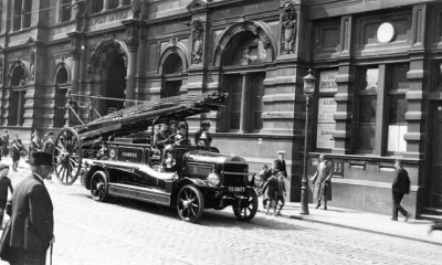 N.....h - Wóz strażacki firmy Leyland Motors w Dundde.
#fotohistoria #szkocja #1923