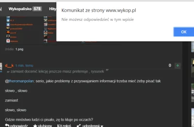 martwykotek - merytoryczna polemika w wykonaniu @theromanpolan XD 
link @d_k
kto tu...