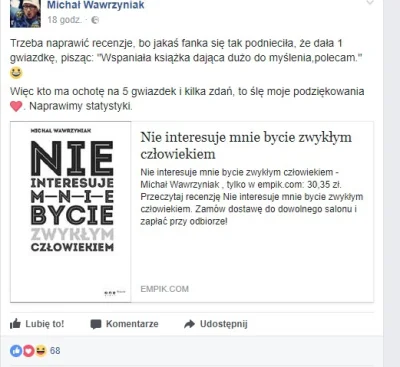 OnCzyliKto - Uwielbiany przez Wykop Kałcz Majk vel. Michał Wawrzyniak prosi się o laj...