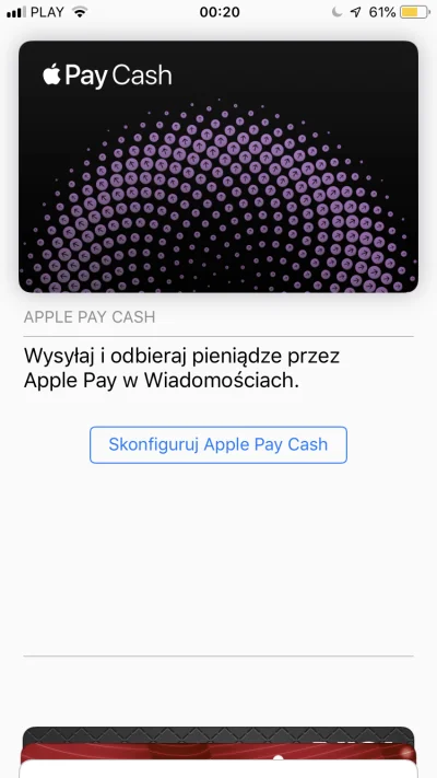 Puuchacz - Ktoś jeszcze też dostał Apple Pay Cash? U mnie jest od około miesiąca w wi...