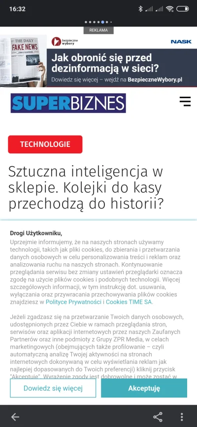 I-____-I - Szkoda tylko że nadal wyskakują alerty o ciasteczkach i to gówno RODO na k...