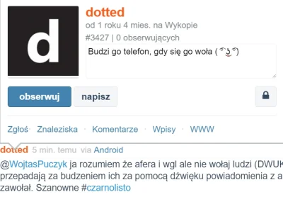 Sebgat - @dotted: co Ty masz za powiadomienia włączone, że są w stanie Cię obudzić. J...