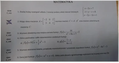 lajki - Wie ktoś jak zrobić zadanie 6? Kminie z tym polem normalnie jest f(x) i g(x) ...