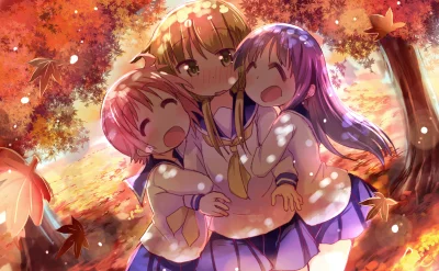 Morimasa - #randomanimeshit #yuyushiki #yukarihinata #yuiichii #yuzukononohara #blush...