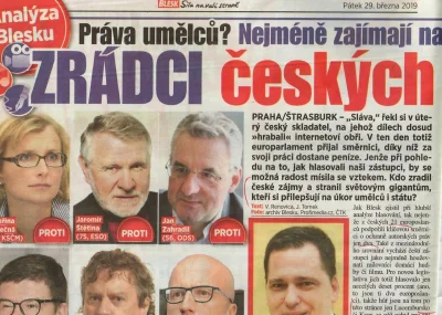 lewoprawo - Największy tabloid w Czechach nazywa "zdrajcami czeskich interesów" europ...