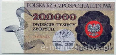 afterworks - Jeszcze tylko chciałem dodać o innym banknocie 200tys zł wprowadzonym gd...