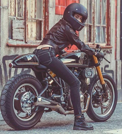 mroczne_knowania - #caferacer #motocykle #motolady

Cafe Racer to przerobiona Virag...