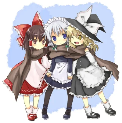 z.....s - #randomanimeshit #touhou #reimuhakurei #sakuyaizayoi @BlackReven #marisakir...