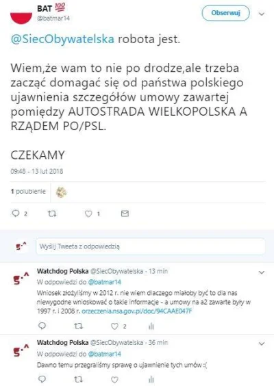 Watchdog_Polska - Tymczasem na Twitterze.
Artykuł: https://siecobywatelska.pl/zatajo...