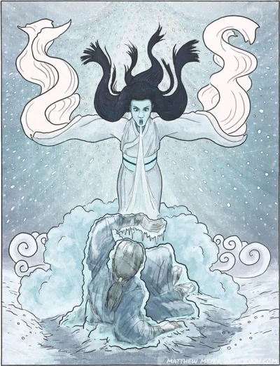 Utsuro - Yuki onna (雪女 "Śnieżna kobieta") Jeden z moich ulubionych yōkai, jednocześni...