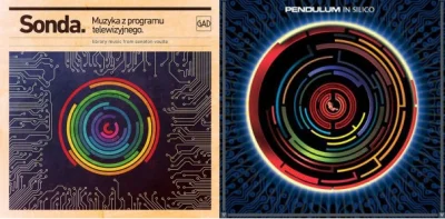 p.....e - Po lewej: okładka pierwszego LP z muzyką z sondy.
Po prawej: okładka Pendu...