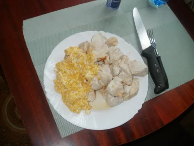 anonymous_derp - Dzisiejszy obiad: Smażone piersi kurczęce, jajecznica z 4 jajek, mas...