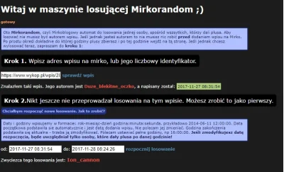 Duzeblekitneoczko - @Ion_cannon Gratulacje proszę o kontakt na pw :)