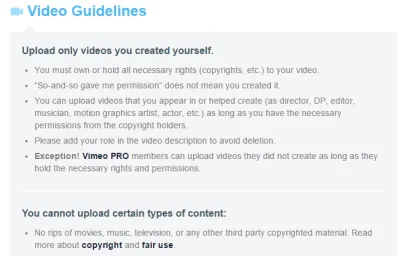 DOgi - Vimeo oficjalnie zakazuje i kasuje konta wrzucające filmy, których nie stworzy...