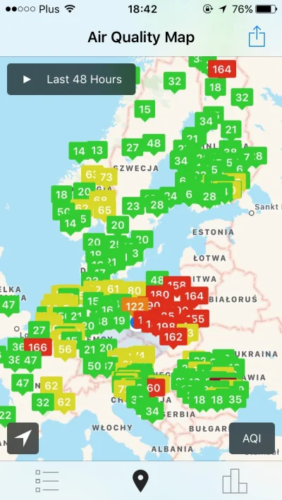 vaandee - #smog #zanieczyszczeniepowietrza #aqi Nie zgadniecie gdzie jest Polska ( ͡°...