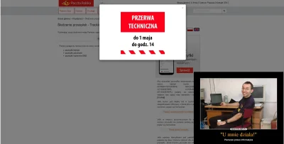 AliPaczka - W związku z pracami technicznymi #pocztapolska pragniemy poinformować, że...