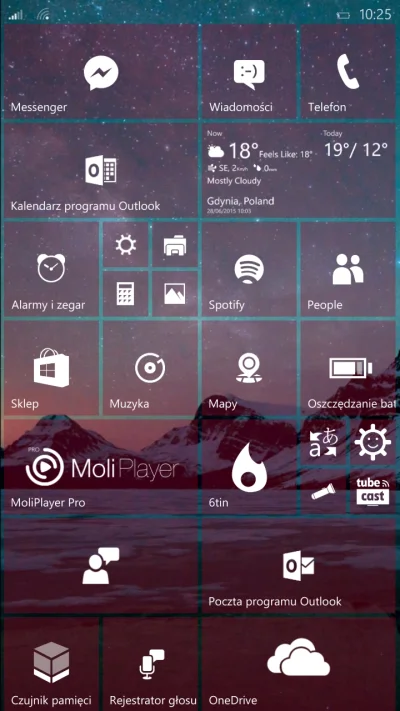 Aquoss - Po nocnej instalacji najnowszego wydania #wp10beta na mojej #lumia1320 .Syst...