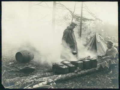 gaim - Kuchnia polowa I Brygady Legionów Polskich w Karasinie na Wołyniu 1916r.
#pol...