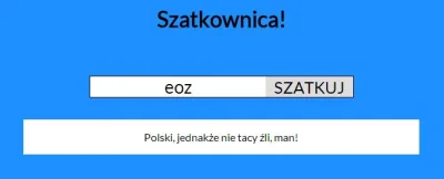 eoz - #szatkownica, man!