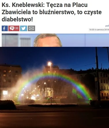 saakaszi - Tv Republika:
 Ks. Kneblewski: Tęcza na Placu Zbawiciela to bluźnierstwo, ...