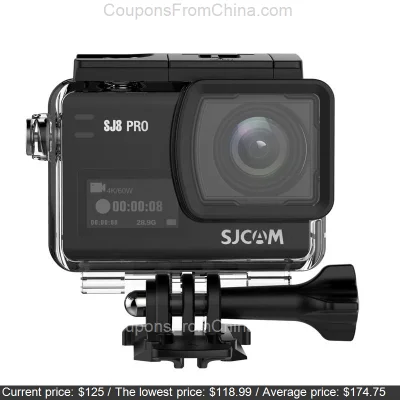 n____S - SJCAM SJ8 Pro Action Camera Black Full - Banggood 
Cena: $125.00 (477.90 zł...