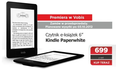 noisy - Wygląda na to, że w Polsce będzie można kupić #kindle #paperwhite w sieci Vob...