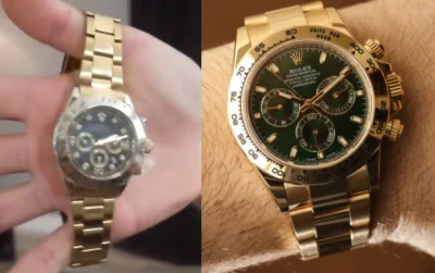 Luk21 - @Mystogan: tu masz jego rolexa z filmu i ori rolex daytona, od razu widać, że...