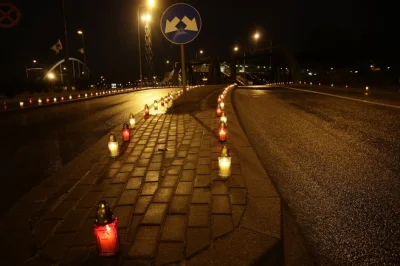 wietkong - jaki #rakcontent mnie spotkał dzisiaj .17 grudnia wiec znicze na wzdłuż ul...