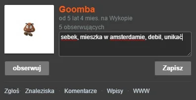 Moshna - @Goomba: masz wizytóweczkę, kumplu :)