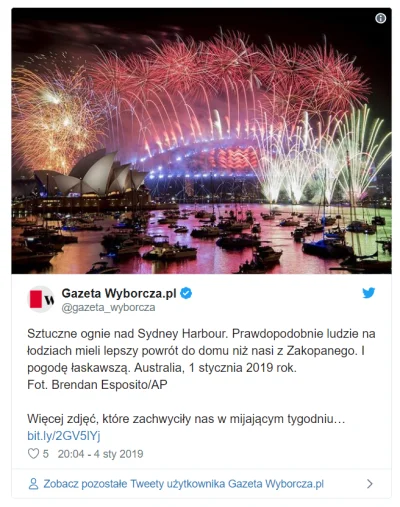 rzep - Wg. @TygodnikSolidarnosc poniższy tweet to WYRAZ ZACHWYTU Wyborczej nad fajerw...