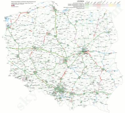 GregPelka - Aktualna mapa stanu budowy dróg ekspresowych i autostrad.